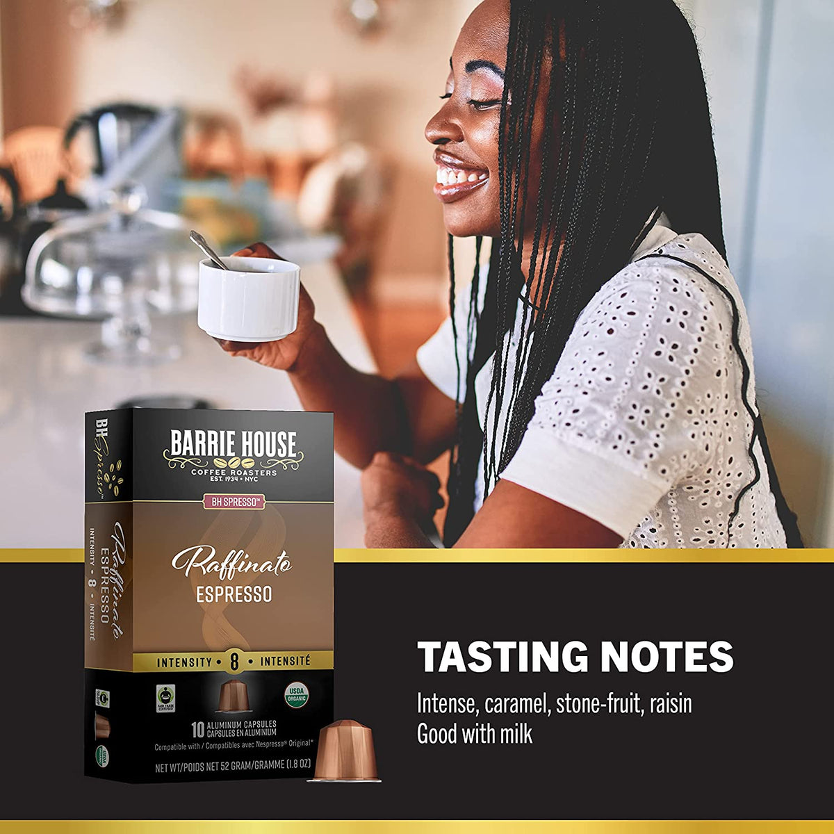 Caffè Pascucci | Nespresso Coffee Capsules Compatible Golden Sack Aluminum  Recyclable Espresso Coffee Capsules With Intense, Aromatic Flavor Perfectly
