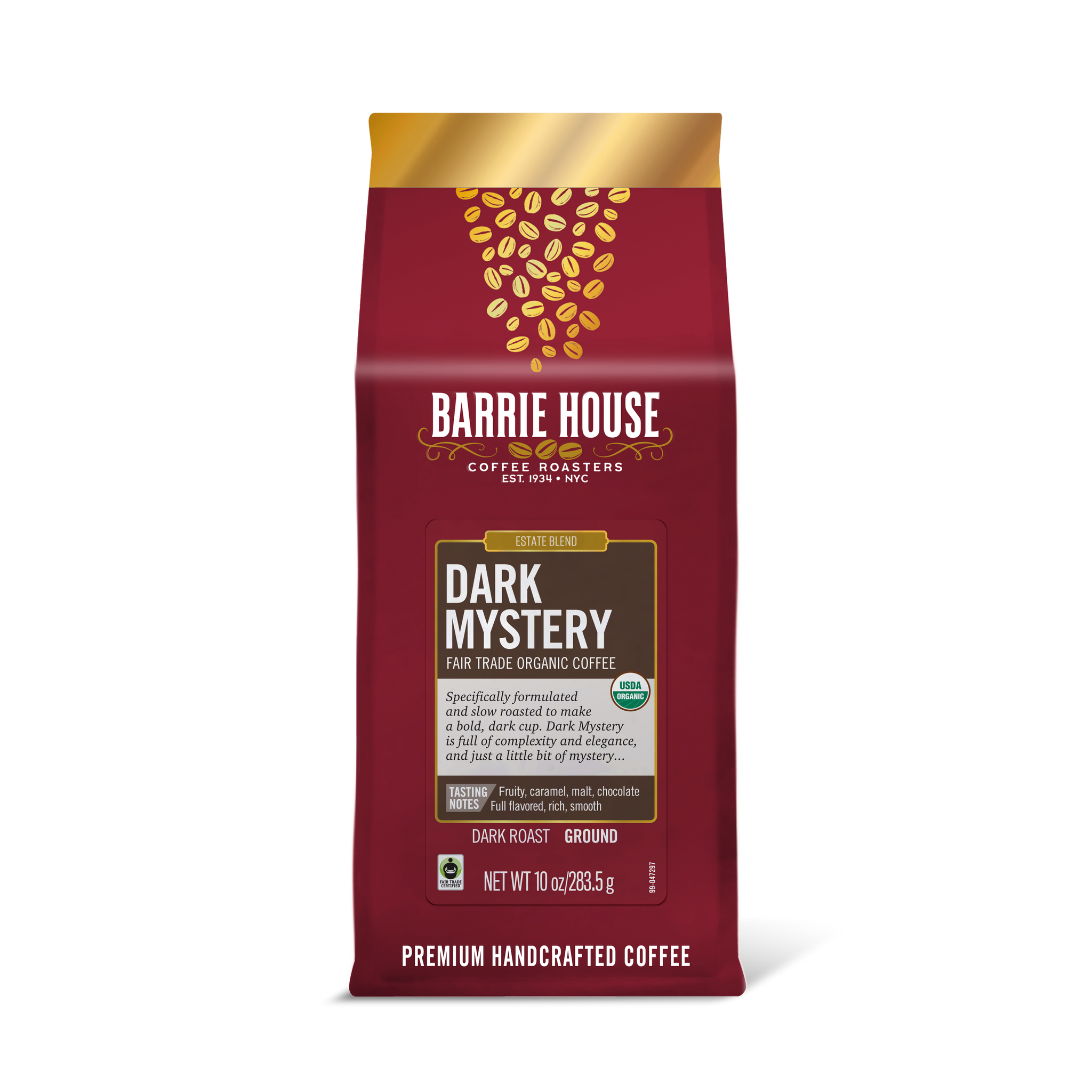 Dark Mystery<br>Fair Trade Organic<br>10 oz - Ground